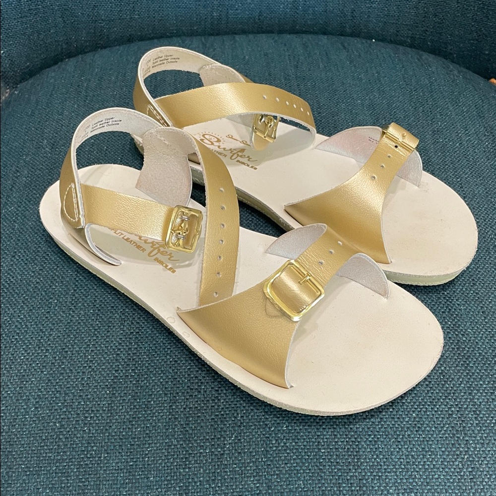 Sun San Surfer gold sandals